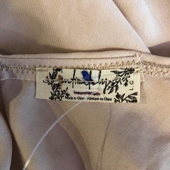 NEW Free People Sweetest V Deep Cami beige - Picture 7 of 7